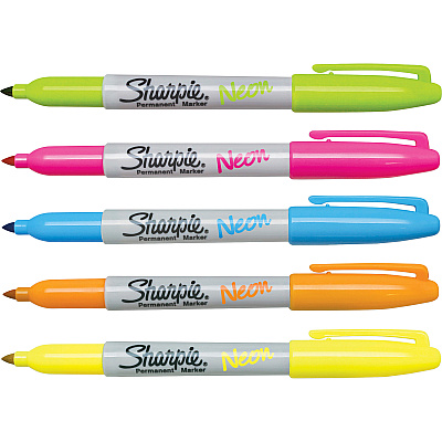 Sharpie Fine Neon Permanent Markers (SAN1860443)