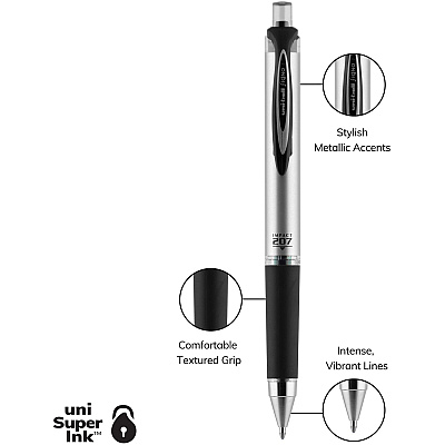 uniball 207 Impact RT Gel Pen (UBC66901PP)