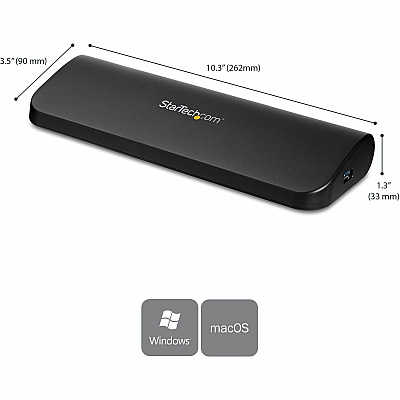 StarTech Docking Station - Usb 3.0 Hdmi & Dvi/vga (USB3SDOCKHDV)