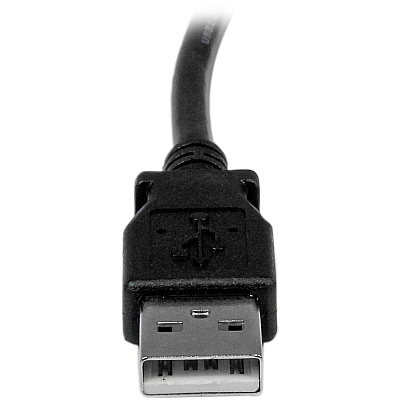 StarTech 2m Usb 2.0 A To Right Angle B Cable Cord - 2 M Usb Printer Cable - Right Angle Usb B Cable - 1x Usb 'a' (m), 1x Usb 'b' (m) - Black (USBAB2MR)