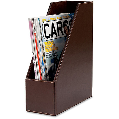 Dacasso Bonded Leather Magazine Rack (A3682)