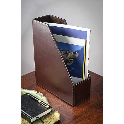 Dacasso Bonded Leather Magazine Rack (A3682)