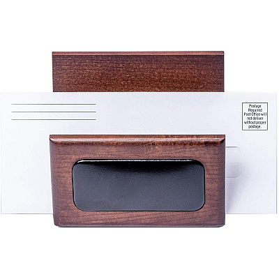 Dacasso Walnut & Leather Desk Set (D8412)