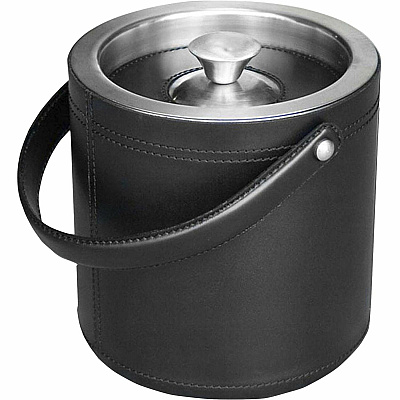 Dacasso Leather 3-Piece Ice Bucket Set (D1049)