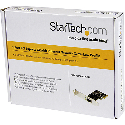 StarTech 1 Port Pcie Gigabit Nic Card Low Profile (ST1000SPEX2L)