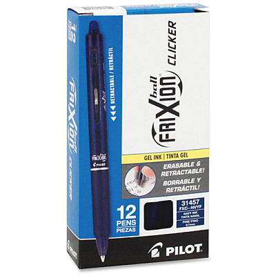 Pilot FriXion .7mm Clicker Erasable Gel Pens (PIL31457)