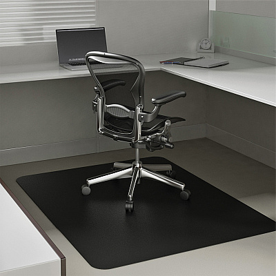 deflecto EconoMat Chair Mat (DEFCM11242BLK)