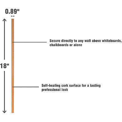 Lorell Cork Strip Bulletin Bar (LLR49532)
