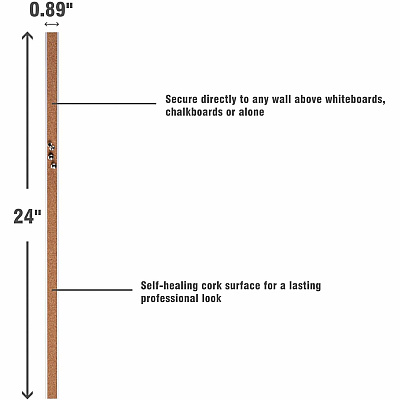 Lorell Cork Strip Bulletin Bar (LLR49533)