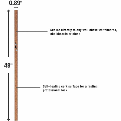 Lorell Cork Strip Bulletin Bar (LLR49535)