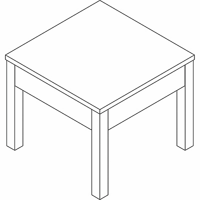 Lorell Occasional Corner Table (LLR61623)