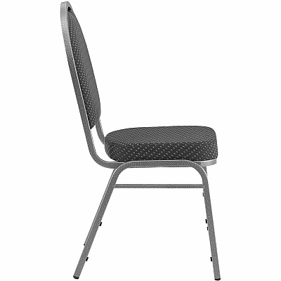 Lorell Round High-Back Upholstered Stack Chairs (LLR62525)