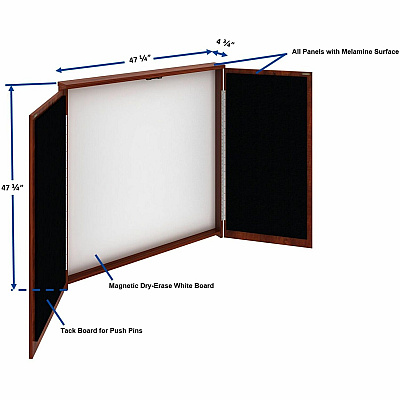 Lorell Dry-erase Whiteboard Presentation Cabinet (LLR69866)