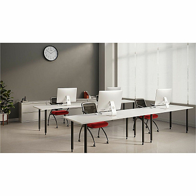 Lorell Mesh Back Fabric Seat Nesting Chairs (8437402)