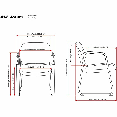 Lorell Upholstered Guest Chair (LLR84576)