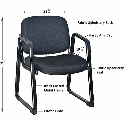 Lorell Upholstered Guest Chair (LLR84576)