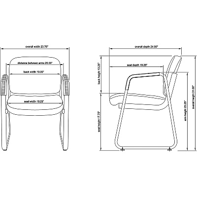 Lorell Upholstered Guest Chair (LLR84577)