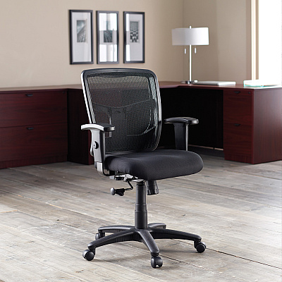 Lorell Ergomesh Managerial Mesh Mid-back Chair (LLR86209)