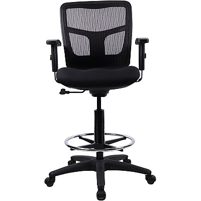 Lorell Ratchet Back Mesh Mid-Back Stool (LLR86801)