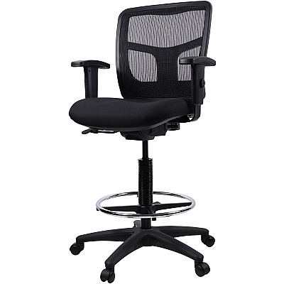 Lorell Ratchet Back Mesh Mid-Back Stool (LLR86801)