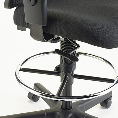 Lorell Ratchet Back Mesh Mid-Back Stool (LLR86801)