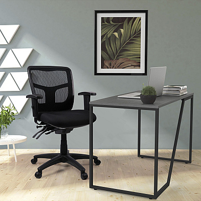 Lorell Ergomesh Swivel Mesh Mid-back Office Chair (LLR86802)