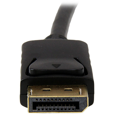 StarTech 6 Ft Displayport To Vga Adapter Converter Cable - 6 Foot Dp To Vga Video Converter - Active Displayport To Vga Cable For Pc 1920x1200 - Black (DP2VGAMM6B)