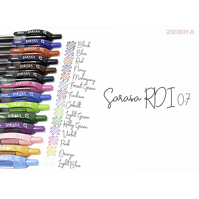 Zebra SARASA dry X20 Retractable Gel Pen (ZEB46824)