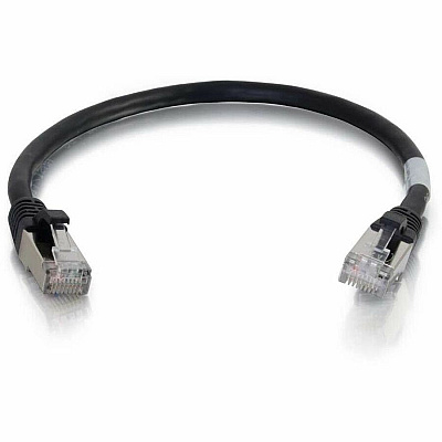 C2G 1ft Cat6 Snagless Stp Cbl-blk (00808)