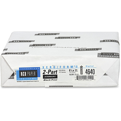 NCR Paper Xero/Form II Carbonless Paper Sheets - White/Yellow (NCR4640)