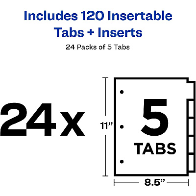 Avery Big Tab Insertable Dividers (AVE11113)