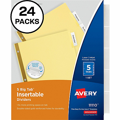 Avery Big Tab Insertable Dividers (AVE11113)