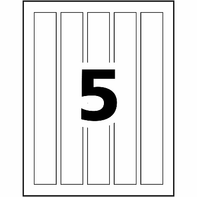Avery Durable White Wraparound Labels9¾" x 1¼" (AVE22845)