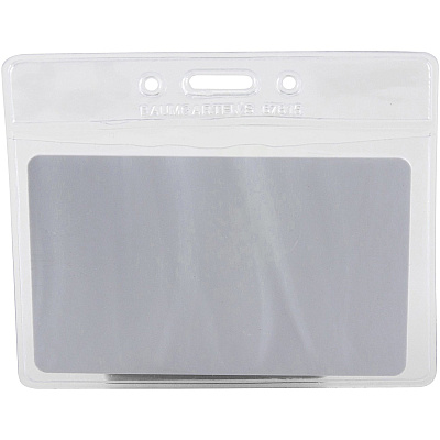 SICURIX Vinyl Punched ID Badge Holders - Horizontal (BAU67815)