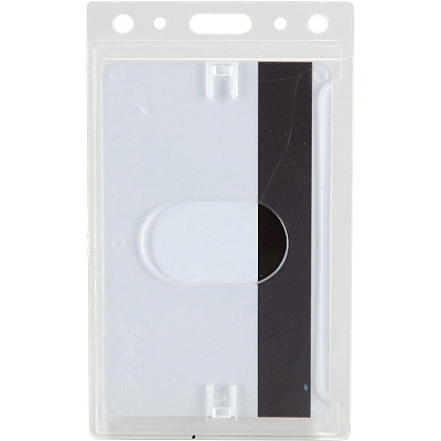 SICURIX Rigid PC ID Badge Dispensers with Thumb Slot - Vertical (BAU68140)