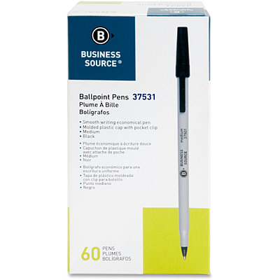 Business Source Bulk Pack Ballpoint Stick Pens (BSN37531)