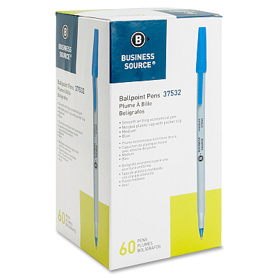 Business Source Bulk Pack Ballpoint Stick Pens (BSN37532)