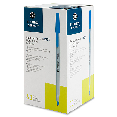 Business Source Bulk Pack Ballpoint Stick Pens (BSN37532)