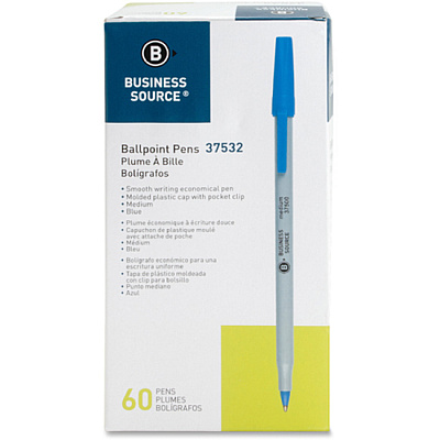 Business Source Bulk Pack Ballpoint Stick Pens (BSN37532)