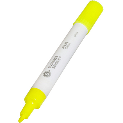 Business Source Chisel Tip Yellow Value Highlighter (BSN37533)