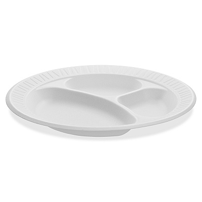 Dart Concorde 10-1/4" Nonlaminated Foam Compartment Plates (DCC10CPWCR)
