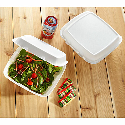 Dart Large 1-Compartment Carryout Foam Trays (DCC90HT1R)