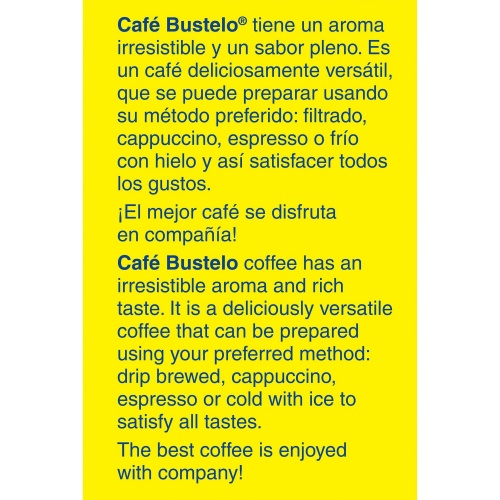 Cafe Bustelo Ground Espresso Coffee (01720)