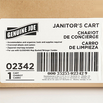 Genuine Joe Workhorse Janitor's Cart (GJO02342)