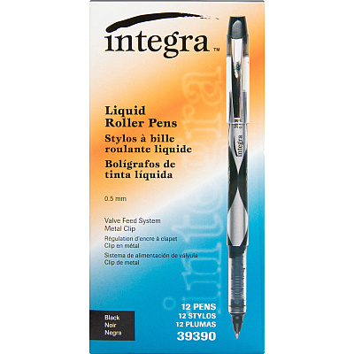 Integra Liquid Ink Rollerball Pens (ITA39390)