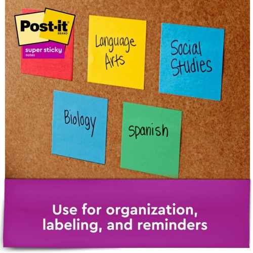 Post-it Super Sticky Notes Cabinet Pack - Playful Primaries Color Collection (65424SSANCP)
