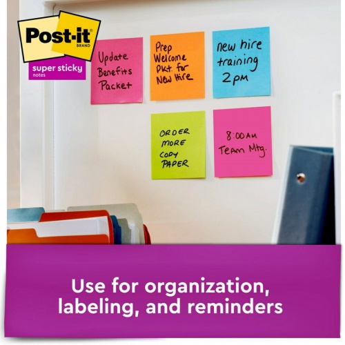 Post-it Super Sticky Notes Cabinet Pack - Energy Boost Color Collection (65424SSAUCP)