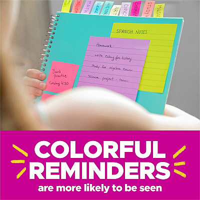 Post-it Super Sticky Notes Cabinet Pack - Energy Boost Color Collection (MMM65424SSAUCP)