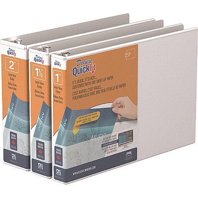 QuickFit Round Ring Deluxe Letter Spreadsheet Binder (STW97110)