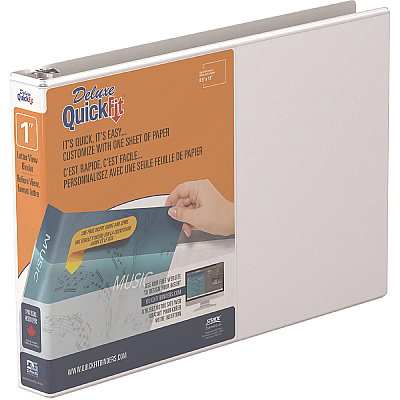 QuickFit Round Ring Deluxe Letter Spreadsheet Binder (STW97110)